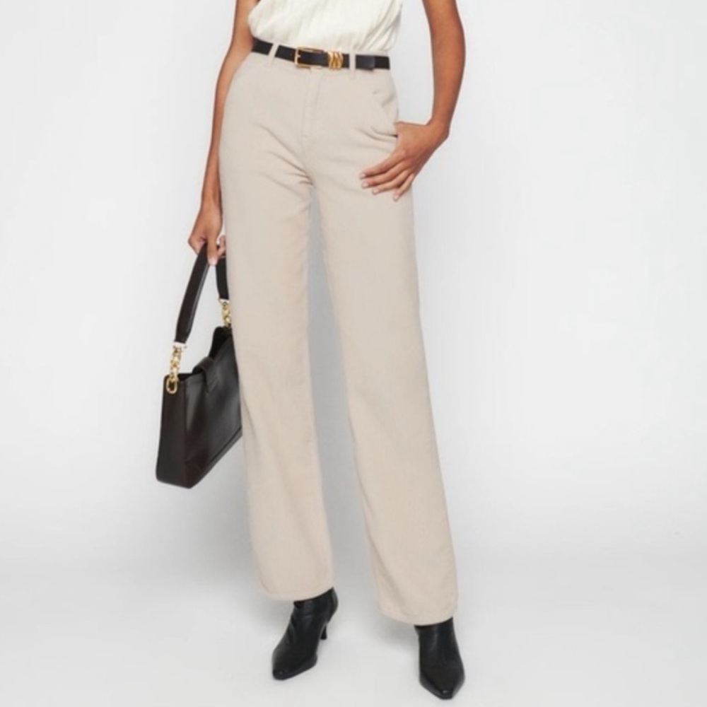Reformation Wilder Corduroy High Rise Wide Leg Pants Trousers Size 28